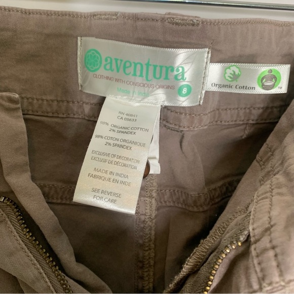 Aventura Cotton Brown Capris Size 8 *NWOTS* - Picture 6 of 10